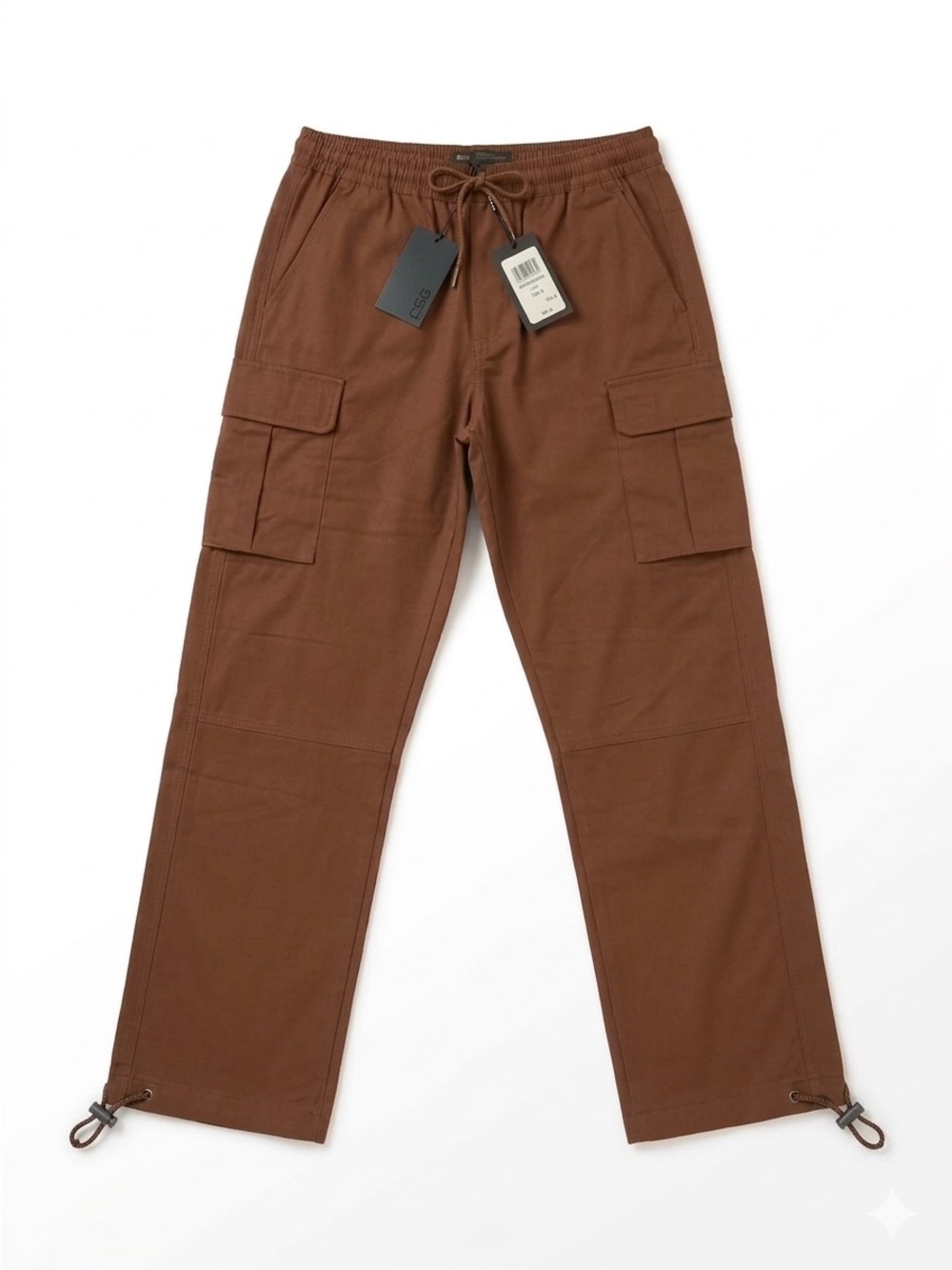 Men's CSG Canyon Cargo Drawstring Pants in Cappuccino Size M